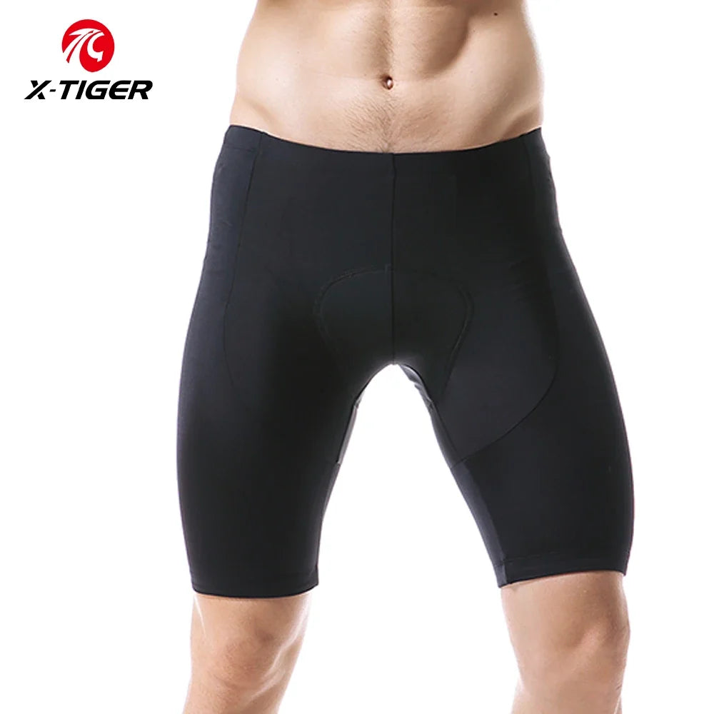 X-TIGER Men's 3D Gel Pad Cycling Shorts | Compression Bike Tights