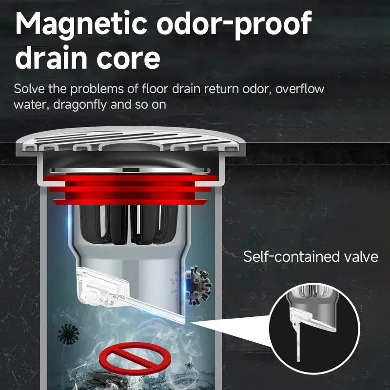 Odor Proof Floor Drain Valve & Sewer Core Backflow Preventer