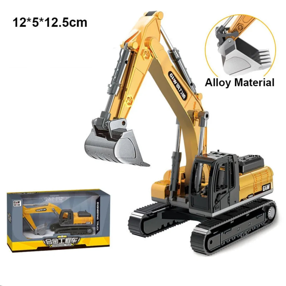 Kids Alloy Construction Vehicle Toy Set – 10 Styles | Excavator