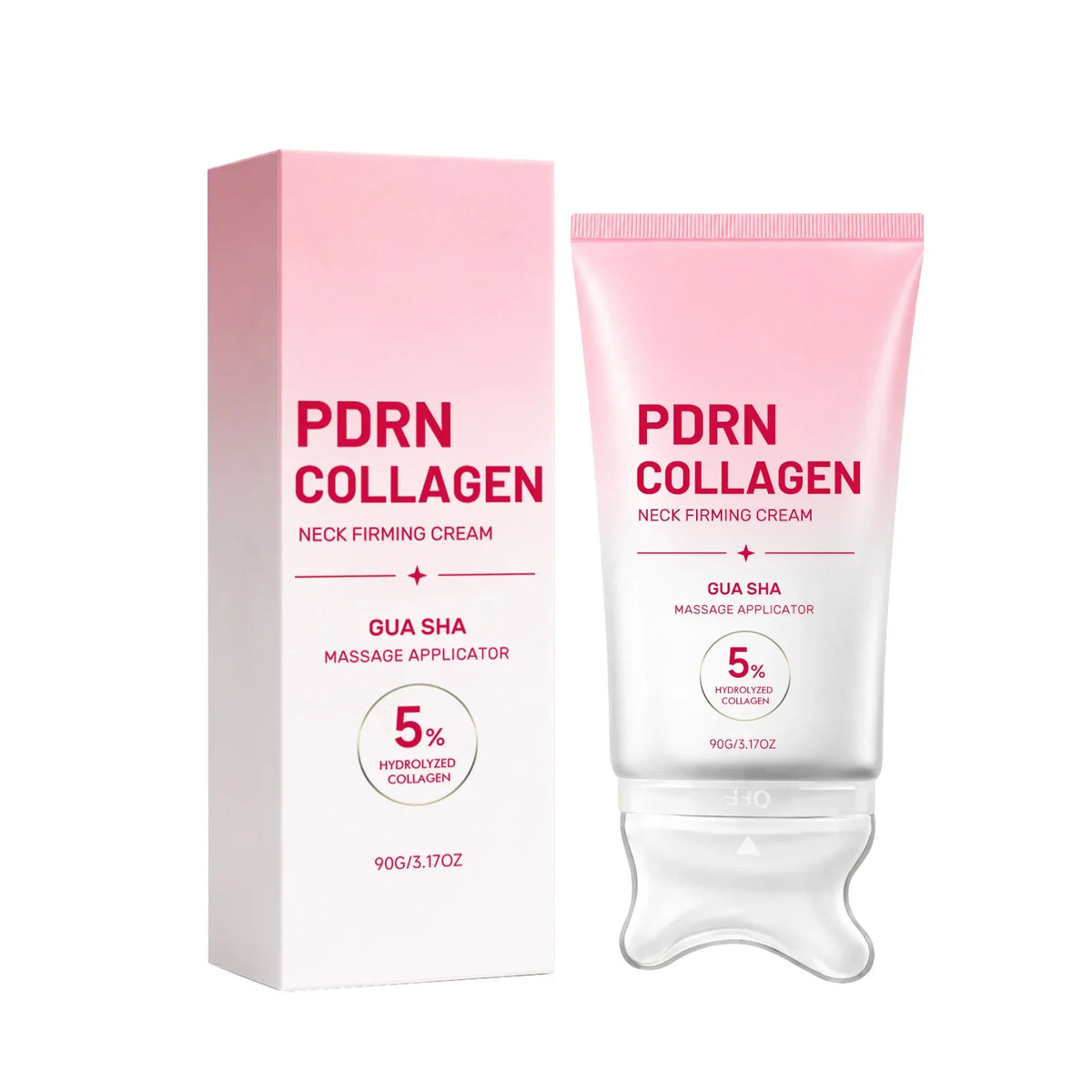 PDRN Collagen Neck Cream with Gua Sha Roller | Firming & Hydrating