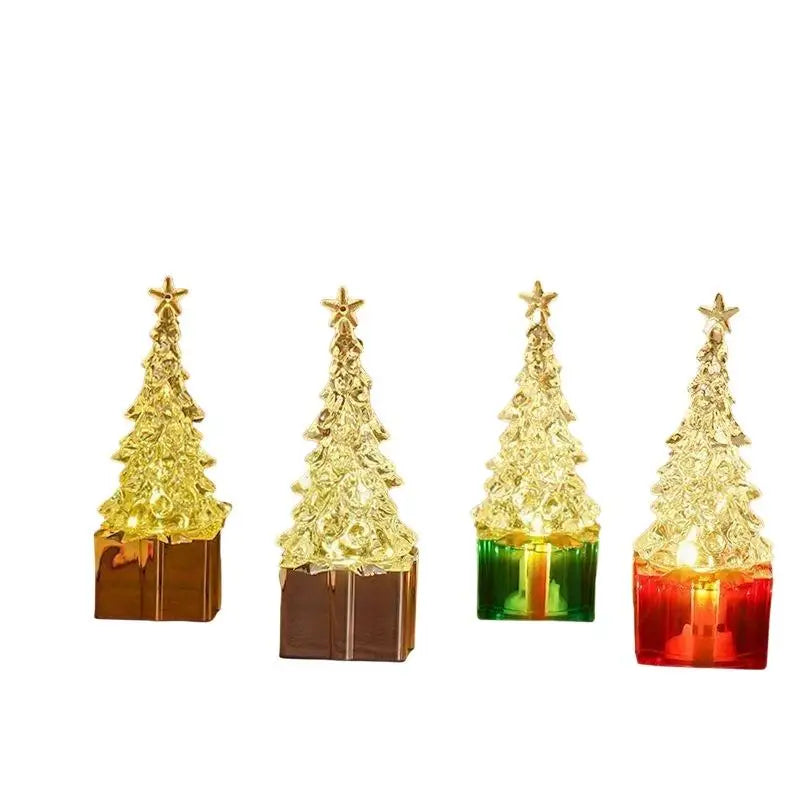 Crystal Christmas Tree LED Night Light | Warm Xmas Glow Decor