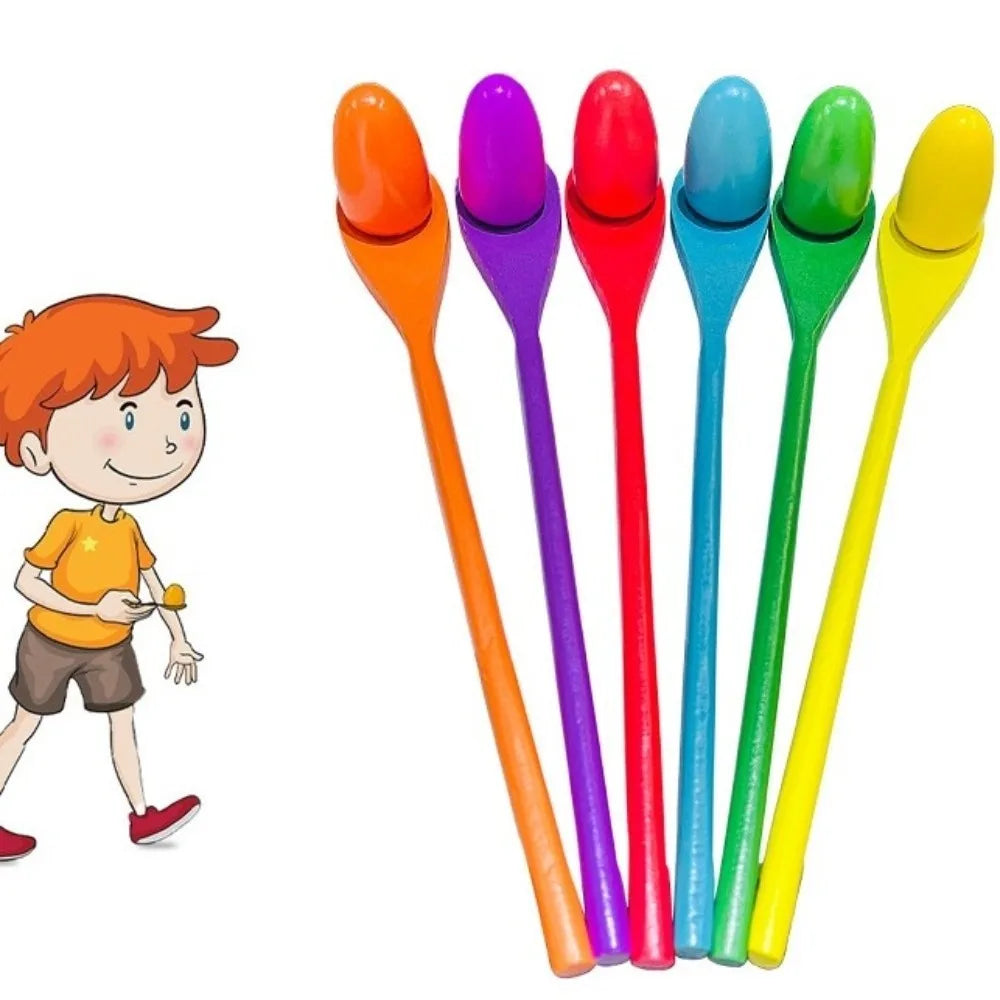 Wooden Egg & Spoon Race Game Set – Kids Party Outdoor Fun