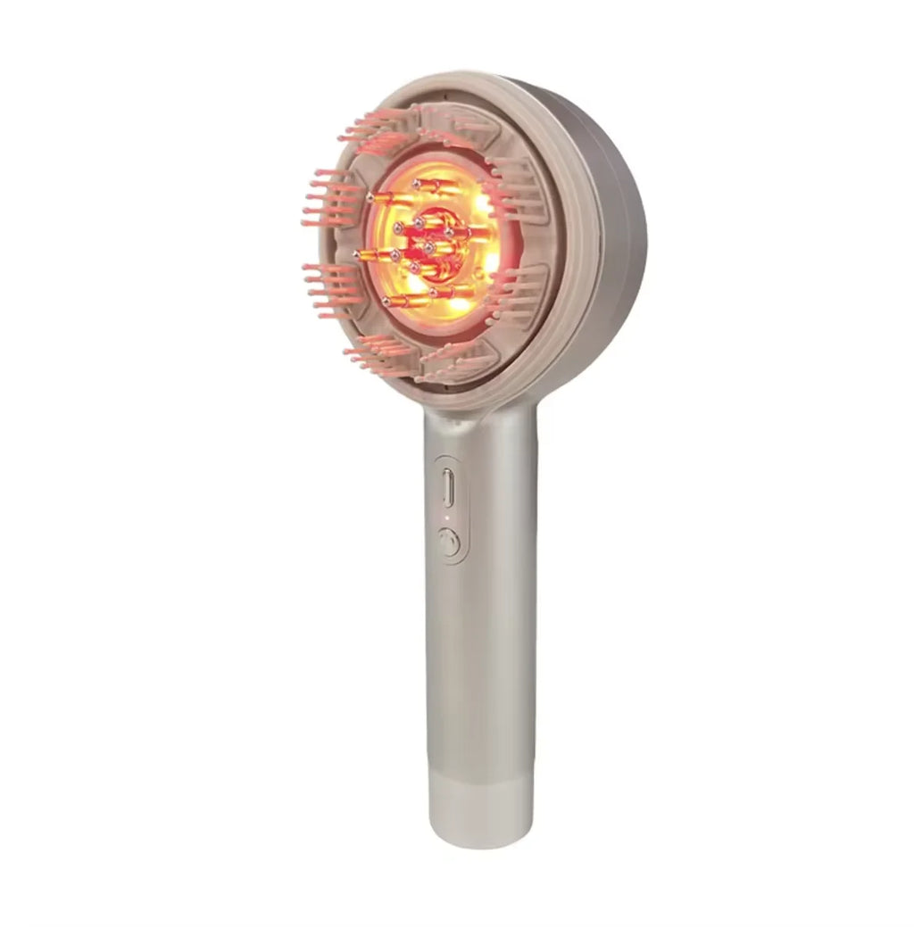 Red Light Electric Scalp Massager Comb & Serum Applicator