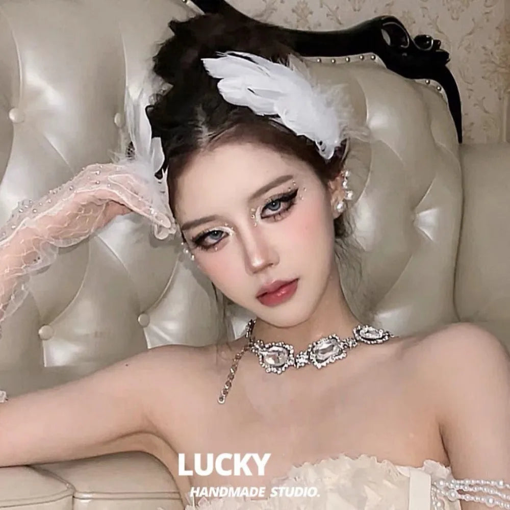 Fairy Feather Headband Angel Wings Goddess Hair Hoop