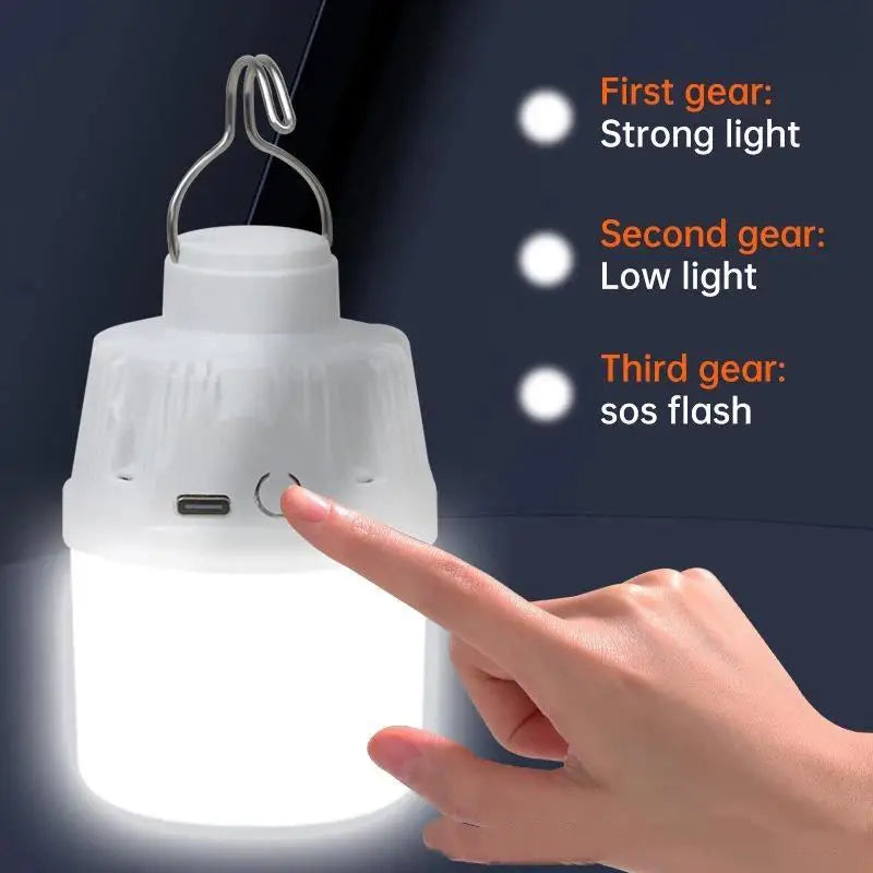 USB Rechargeable LED Camping Lantern – 3 Modes, 24Hr Life
