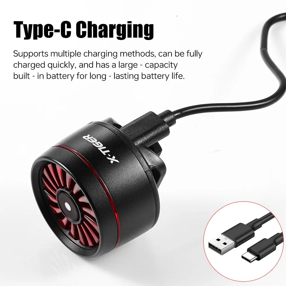 X-TIGER Vortex Bike Tail Light | USB Rechargeable, IP65, 5 Modes