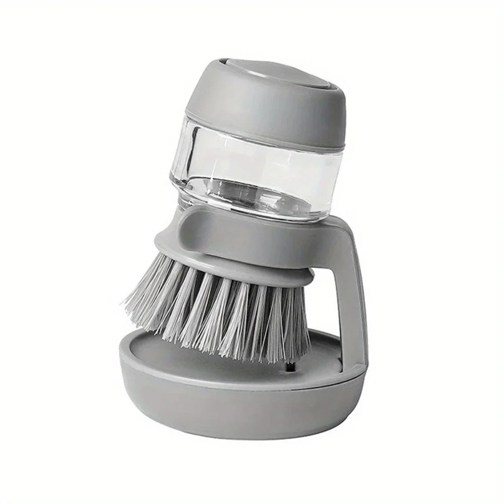 Soap Dispensing Dish Brush – Kitchen Pot Scrubber