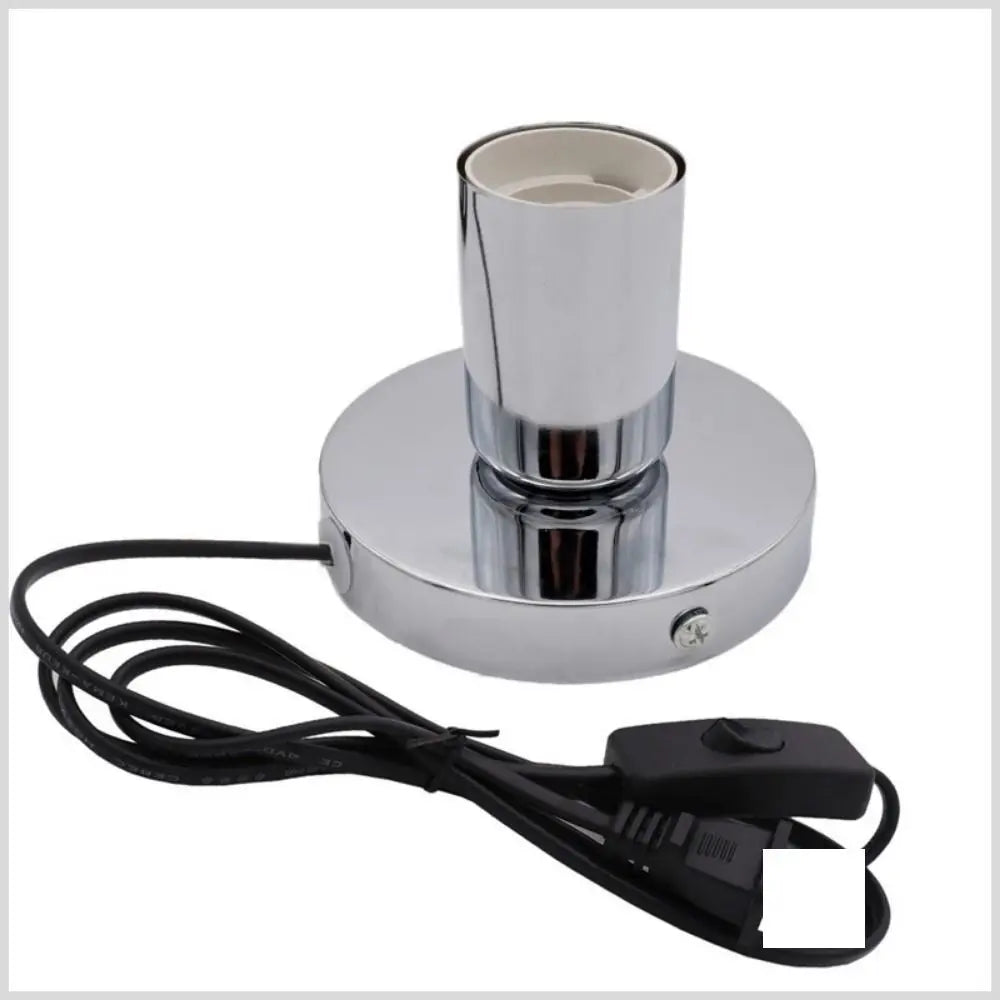 Vintage Retro E27 Desktop Lamp Base EU Plug – Industrial Style