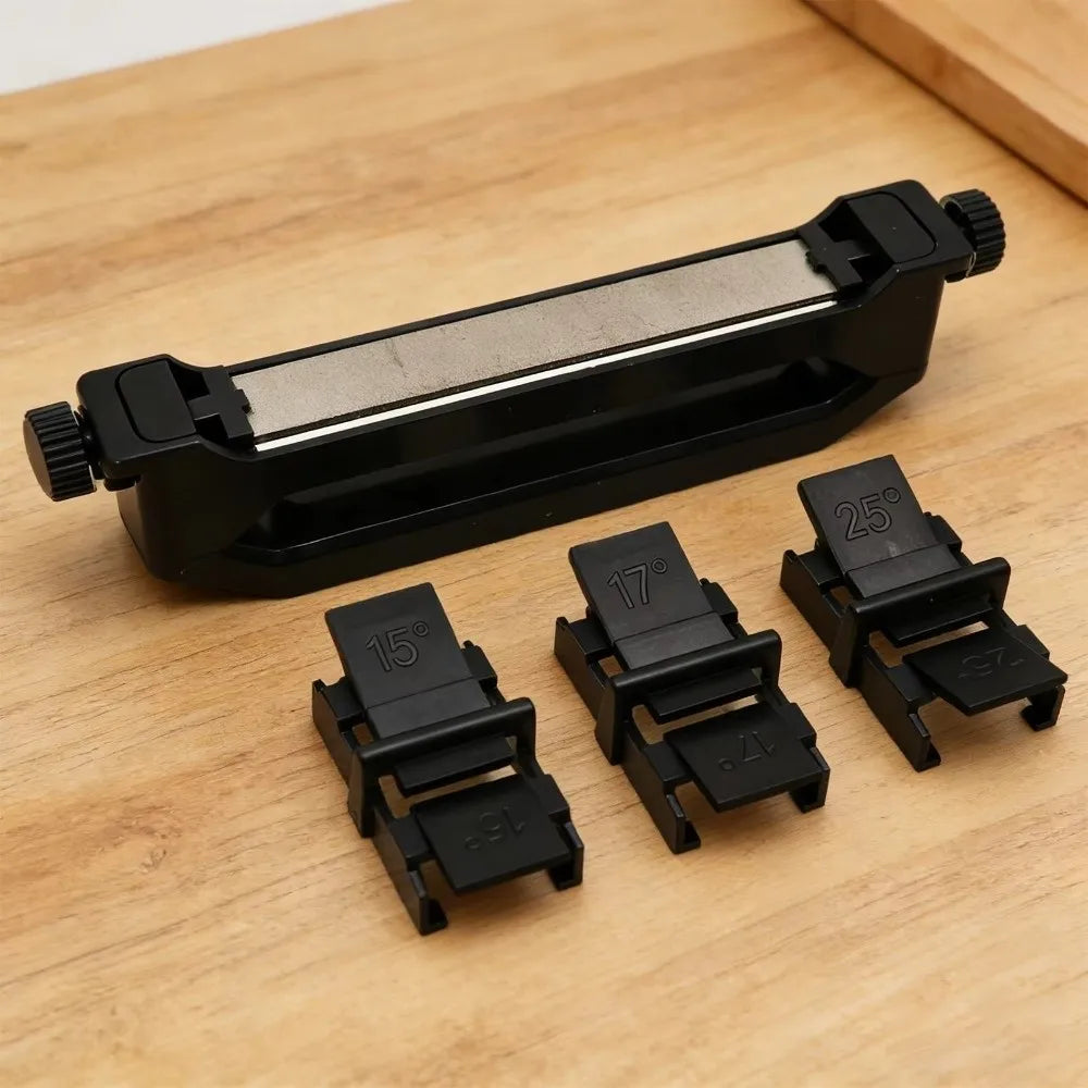 Adjustable Angle Knife Sharpener – Dual Whetstone & Non-Slip Grip