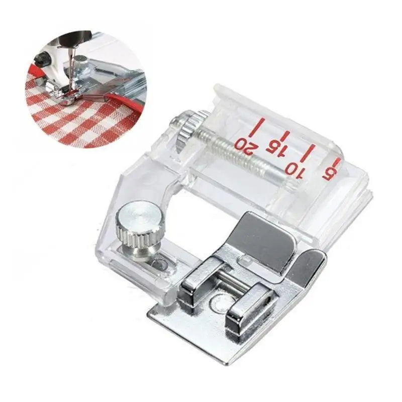 Adjustable Bias Tape Binding Presser Foot – 5–20mm Width