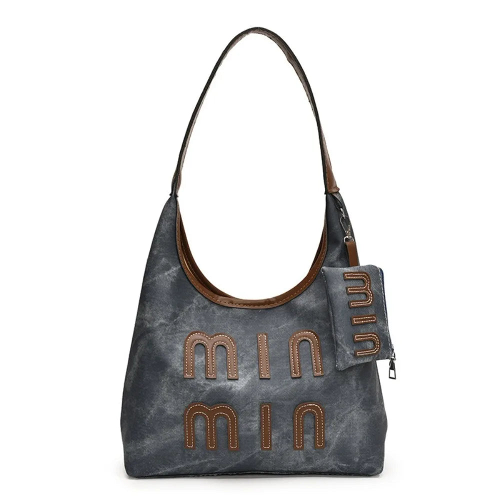 Women's PU Leather Shoulder Tote Bag with Coin Purse | Large