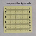 10-Piece Self-Adhesive Ruler Set | PVC Measuring Stickers