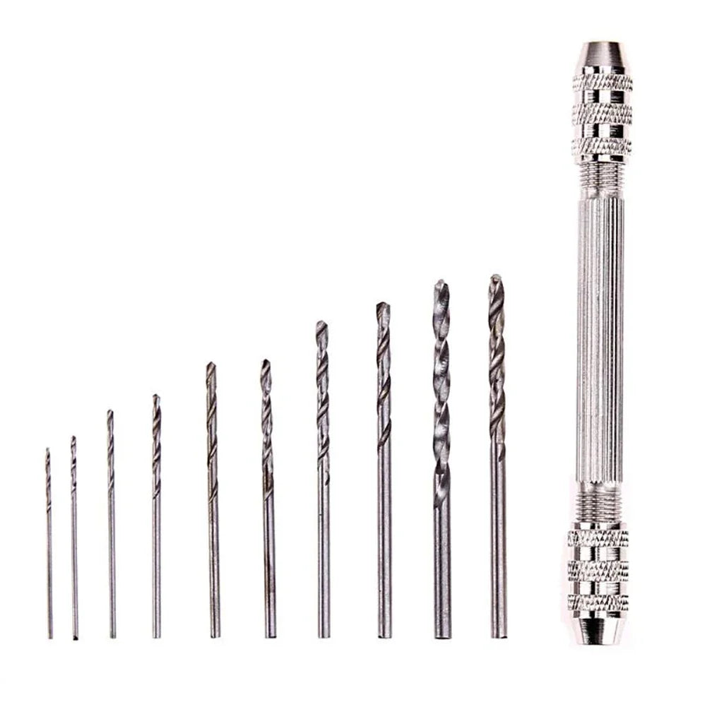 DAZZLEEX Mini Hand Drill with Bits – Portable Craft Drill 105mm