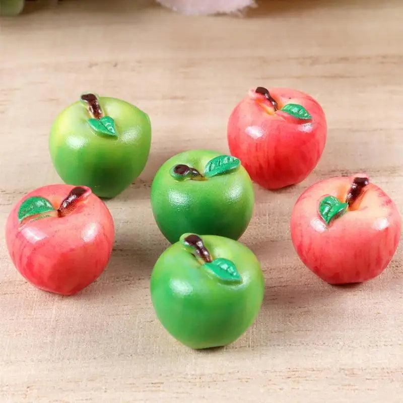 10Pcs Miniature Fruit 3D Resin Models DIY Dollhouse Accessory