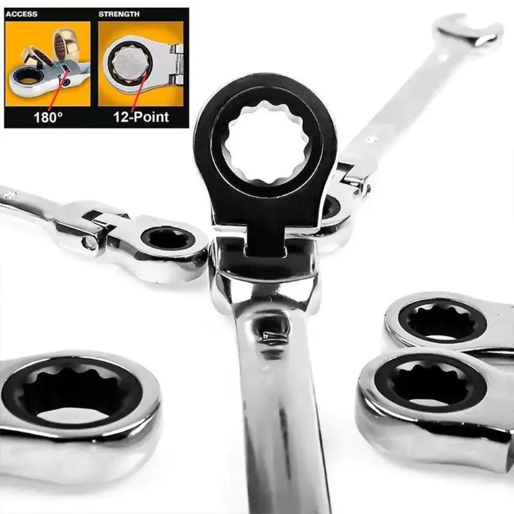 Dual Head Ratchet Wrench 72-Tooth Quick Release 6–22mm CR-V