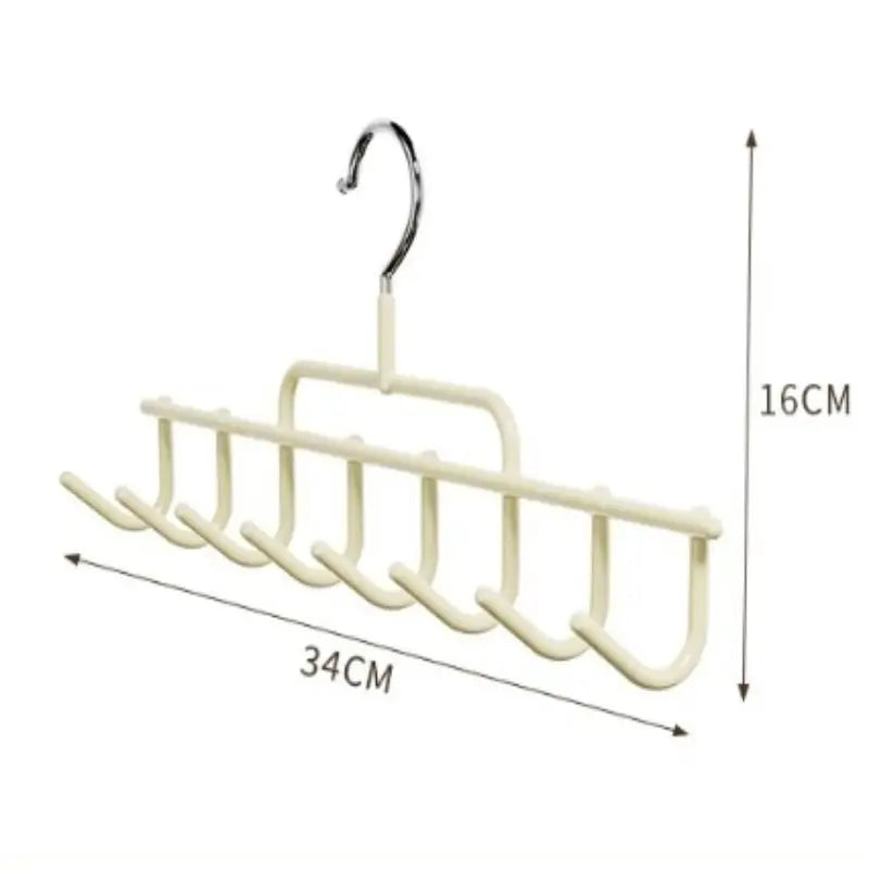 Wall-Mounted Hat Rack 8 Hooks – Metal Cap Organizer for Closet