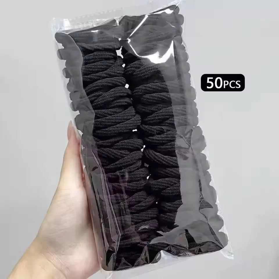 High Elastic Hair Ties – Rubber Ponytail Holders for Women