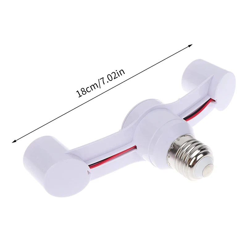 E27 to 2E27 Lamp Socket Adapter 85-285V Light Converter