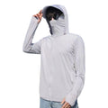Men's UV Sun Protection Full-Zip Hoodie with Face Mask
