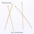 18K Gold Plated Ball Head Pins – Long Stem Beading Pins