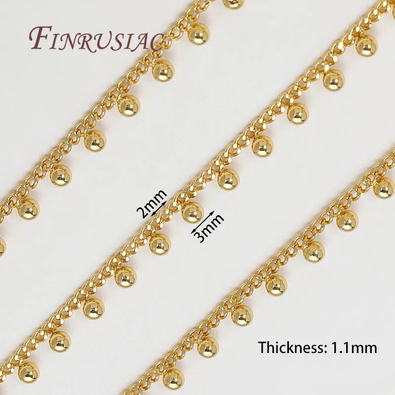 18K Gold Plated Brass Chain – DIY Necklace Jewelry Making