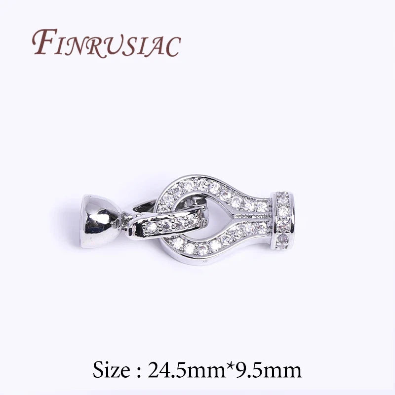 18K Gold Plated Zircon Clasp Connectors – DIY Jewelry Making