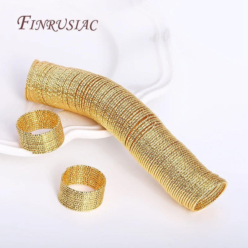 18K Gold Plated Brass Ring Wire | DIY Jewelry Making – 5 Pcs