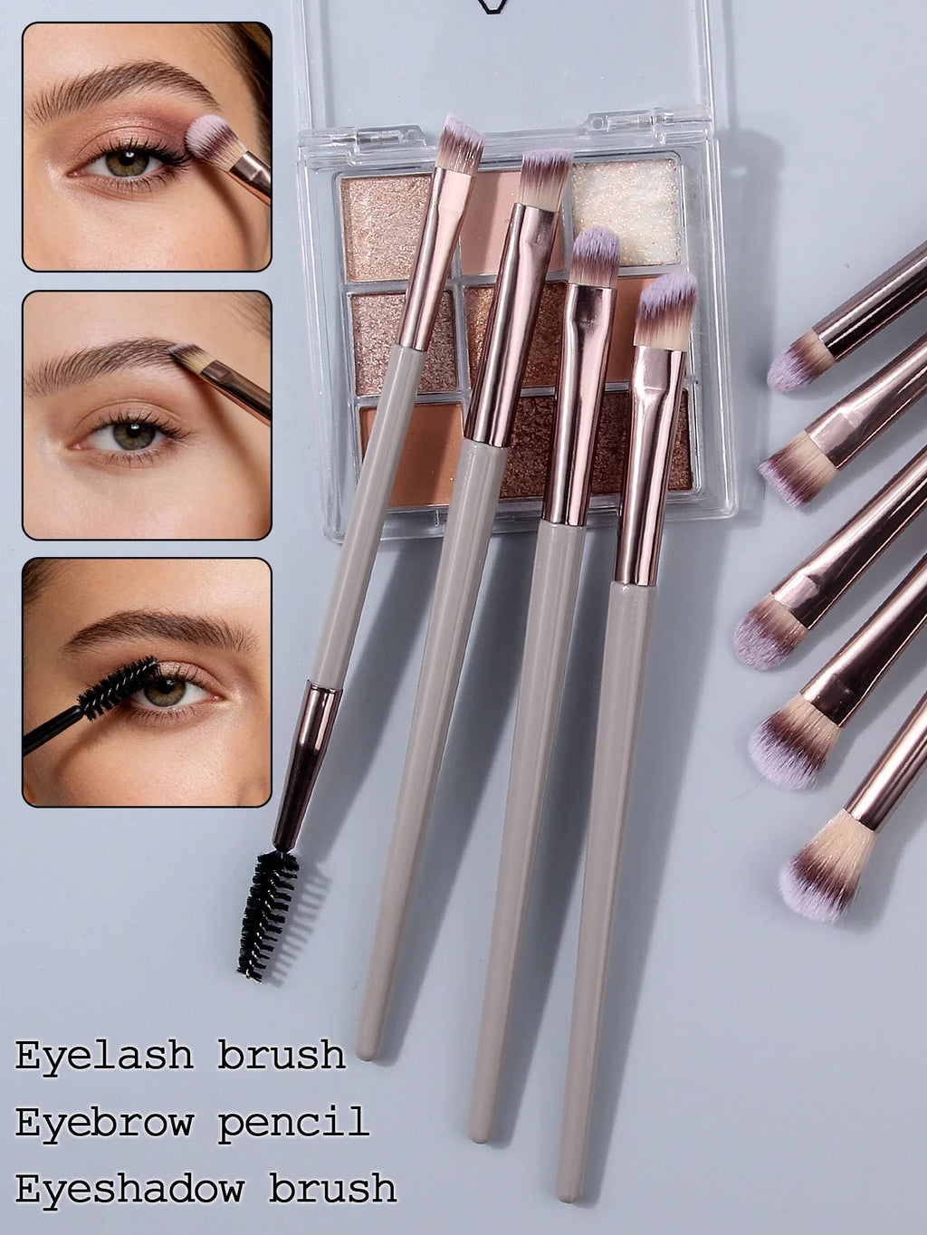 34-Piece Makeup Brush Set with Beauty Egg & Powder Puffs