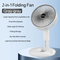 USB Rechargeable Telescopic Folding Mini Desktop Fan – Silent