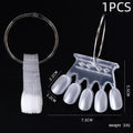 50-Tip Nail Swatch Fan Color Card Acrylic Display Shelf