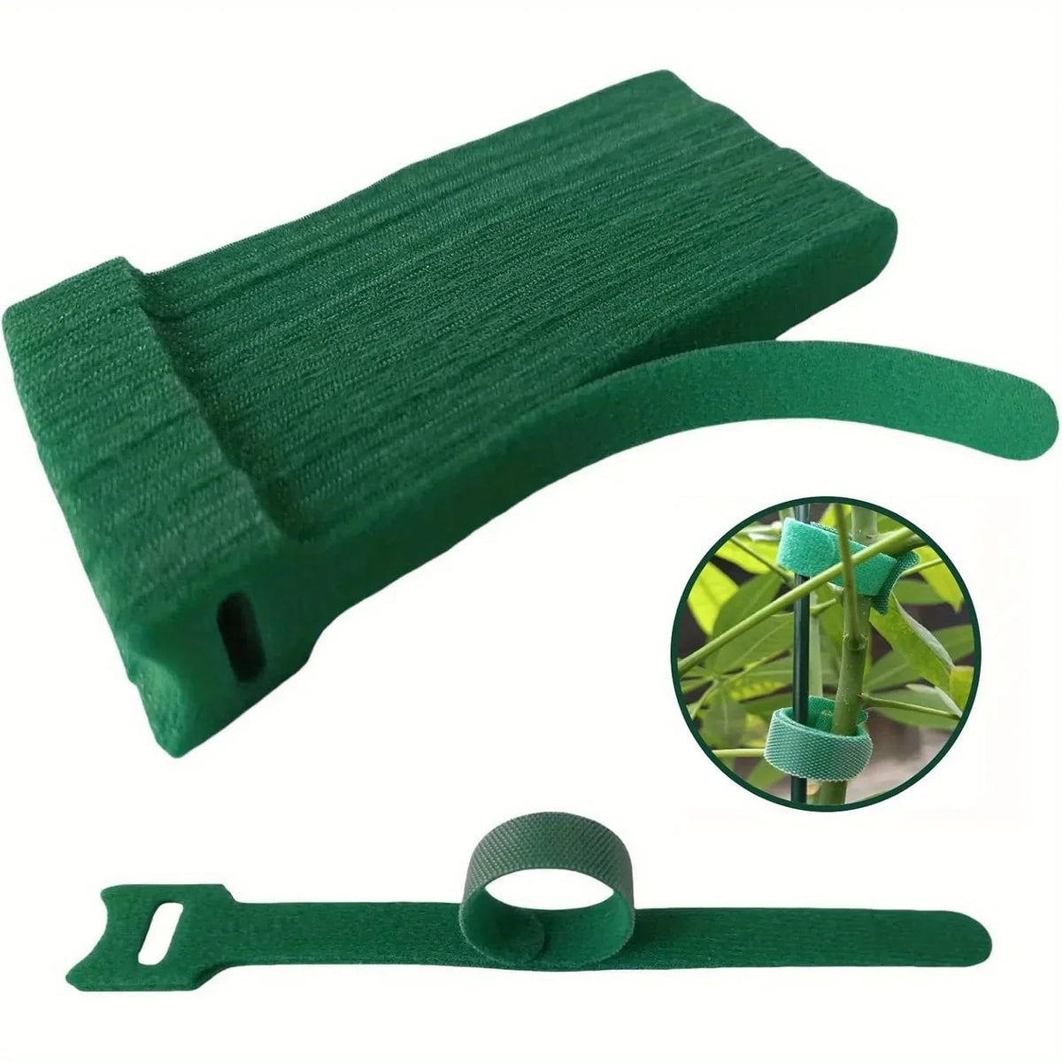 Reusable Nylon Plant Ties Hook & Loop Fasteners – 50/100 Pack