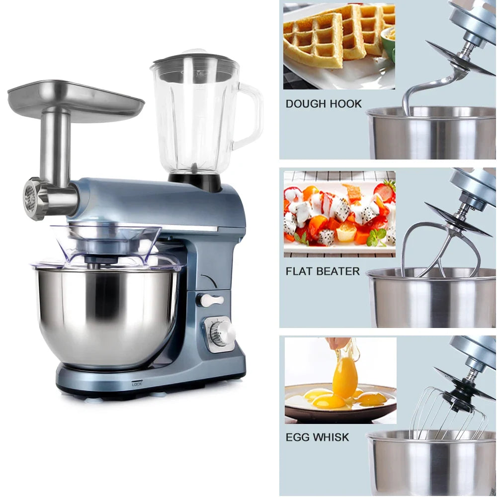 1000W Electric Stand Mixer 5L – Multifunctional Food Processor
