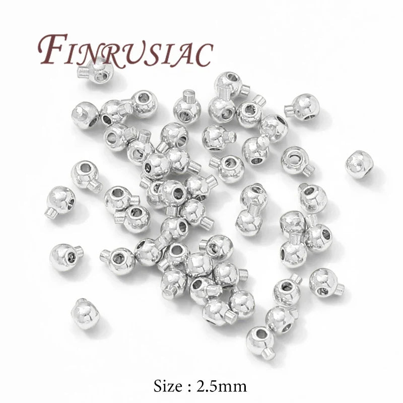 18K Gold Plated Crimp End Beads | DIY Jewelry Findings 10/20 Pcs