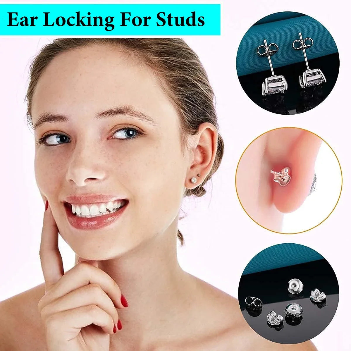 50-Pack 14K Gold Plated Earring Backs – Stud Locking Stoppers