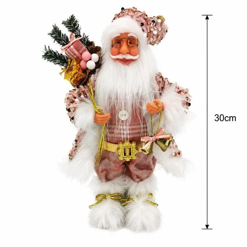 Santa Claus Standing Figurine – Handcrafted Christmas Decor