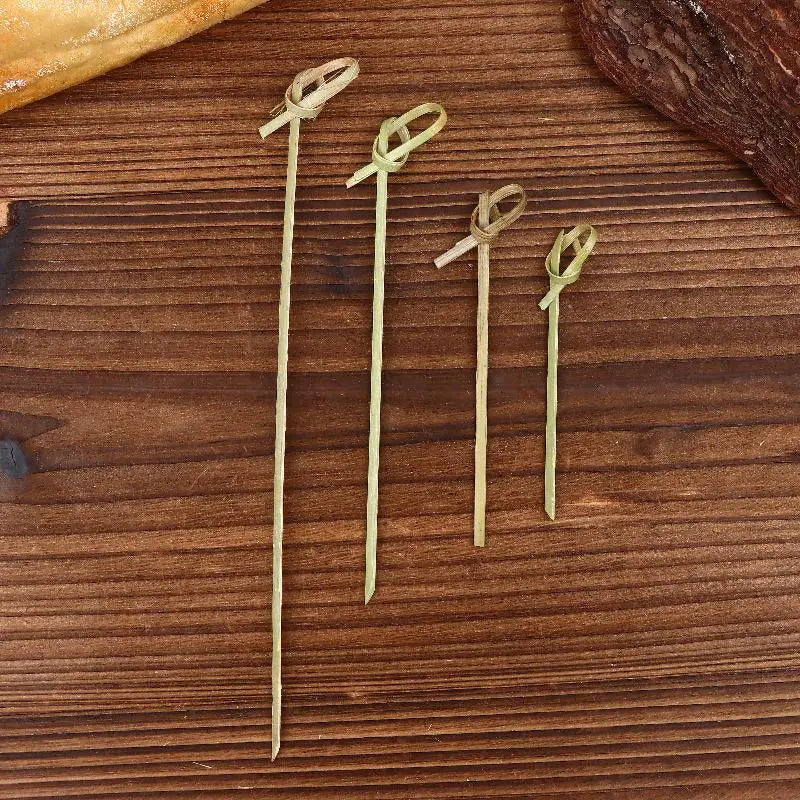 Bamboo Knot Skewers 100/200-Pack – BBQ & Cocktail Picks
