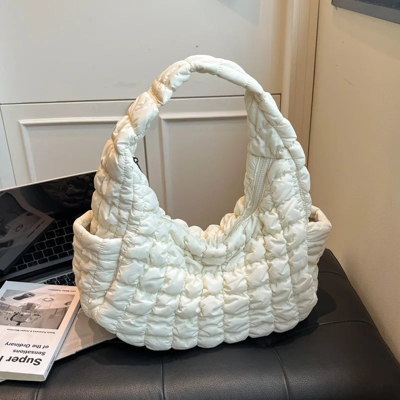 Puff Pleated Cloud Bag – Women's Large Crossbody Shoulder Bag