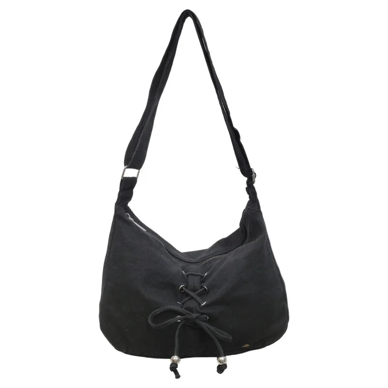 Women's Large Canvas Tote Crossbody Shoulder Bag | Nixie