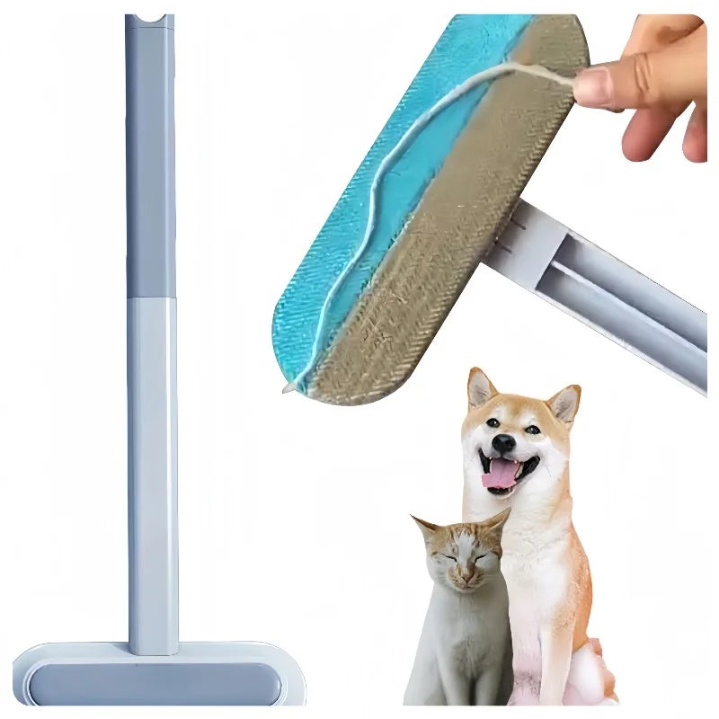 Pet Hair Remover Brush Long Handle – Cats & Dogs Fur Tool