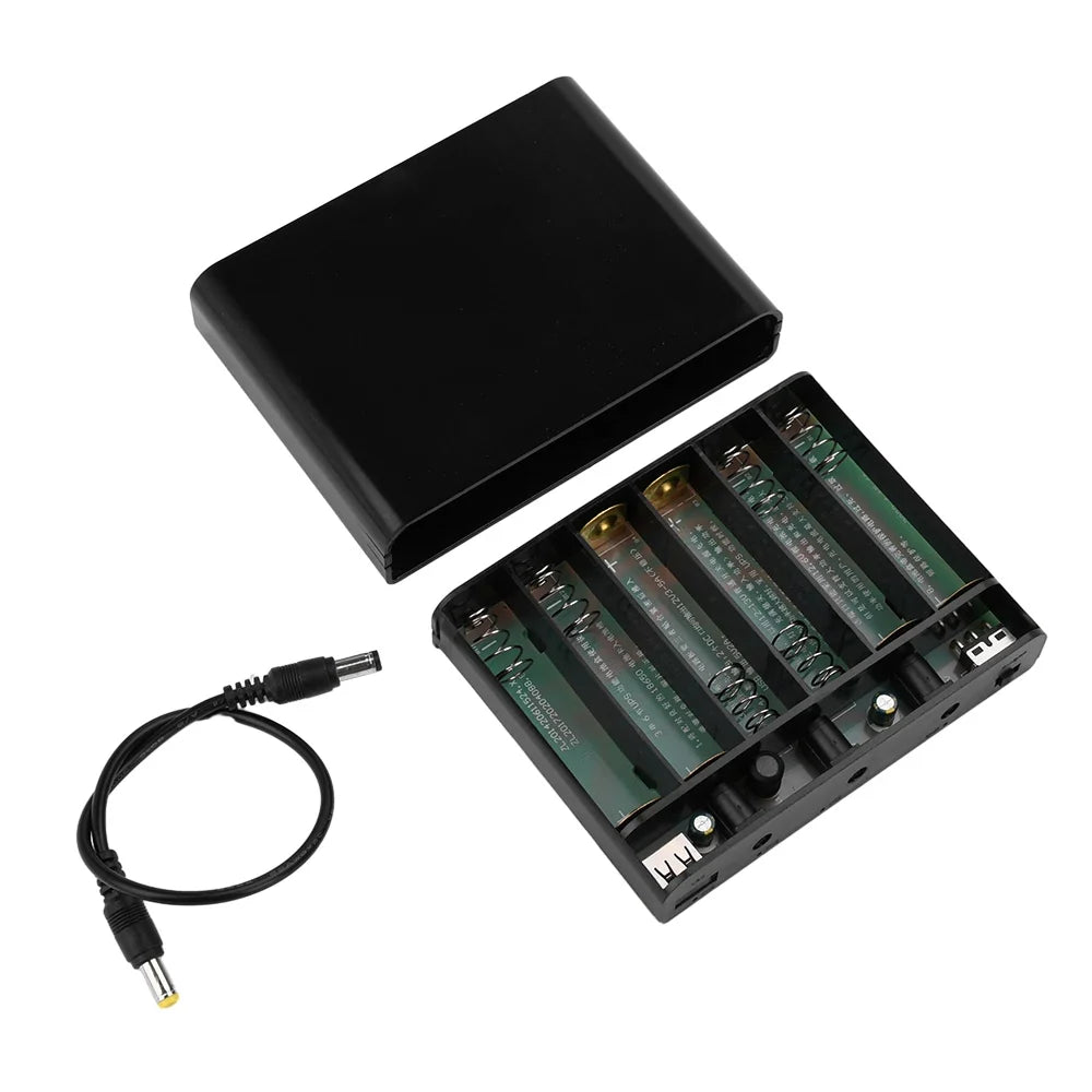 ANENG 6×18650 UPS Battery Box 60W – 5V/9V/12V Router Backup