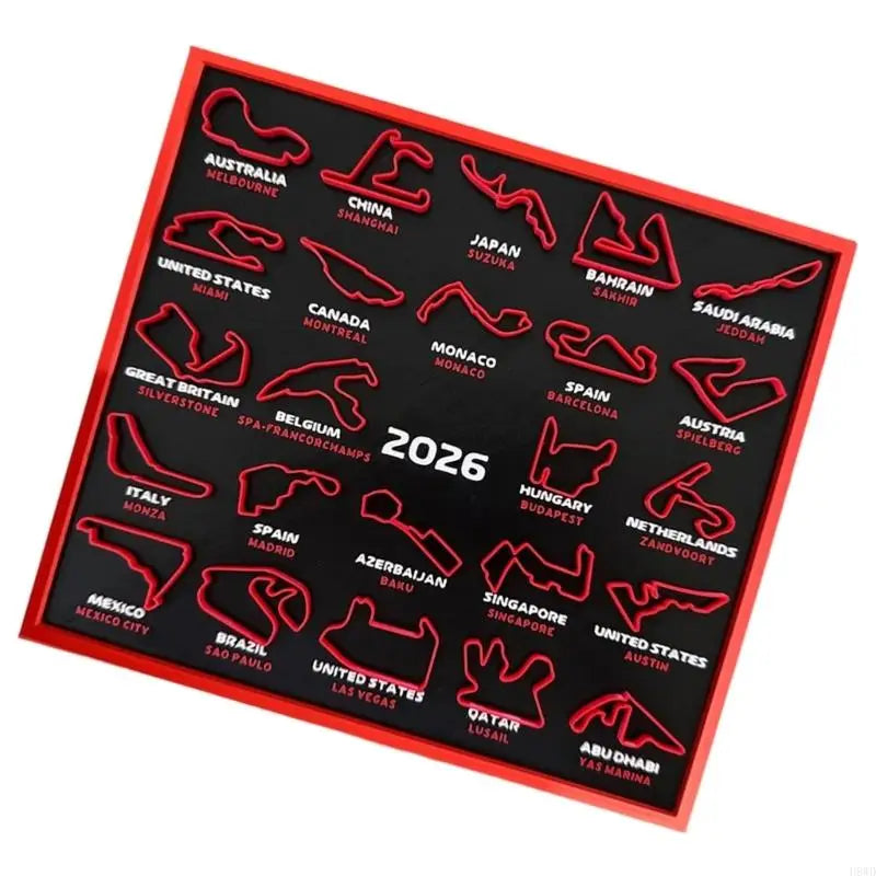 2026 Motorsport Schedule Calendar – 3D Printed Desk & Wall Display