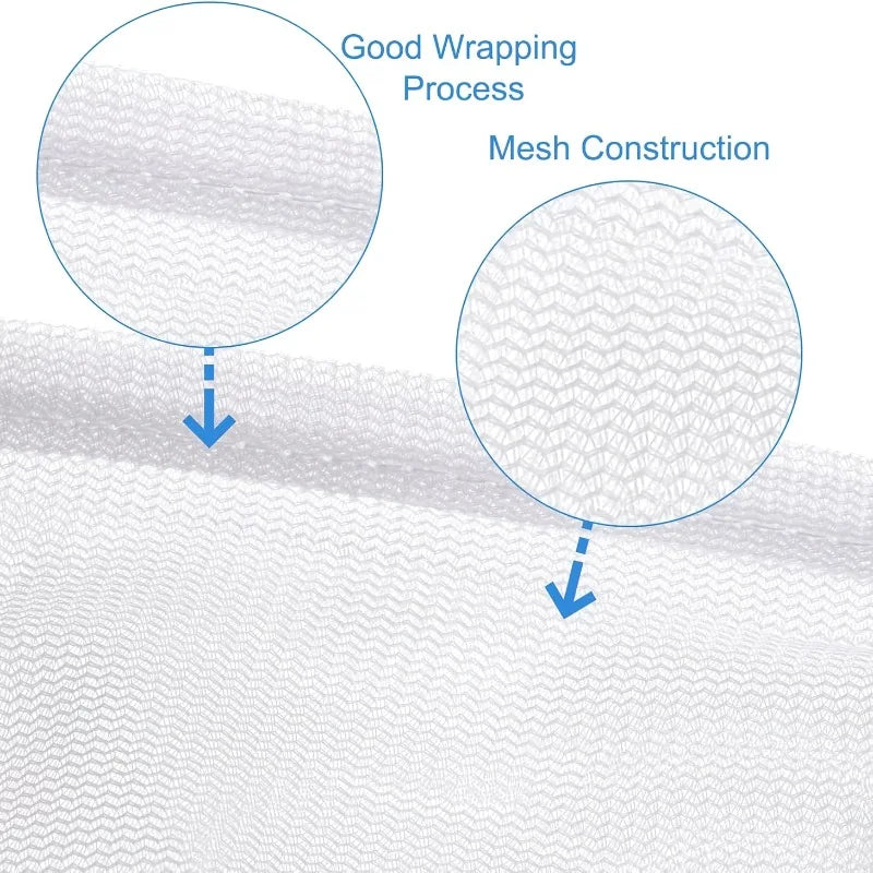 2-Pack Honeycomb Mesh Laundry Bags for Shoes, Bras & Delicates