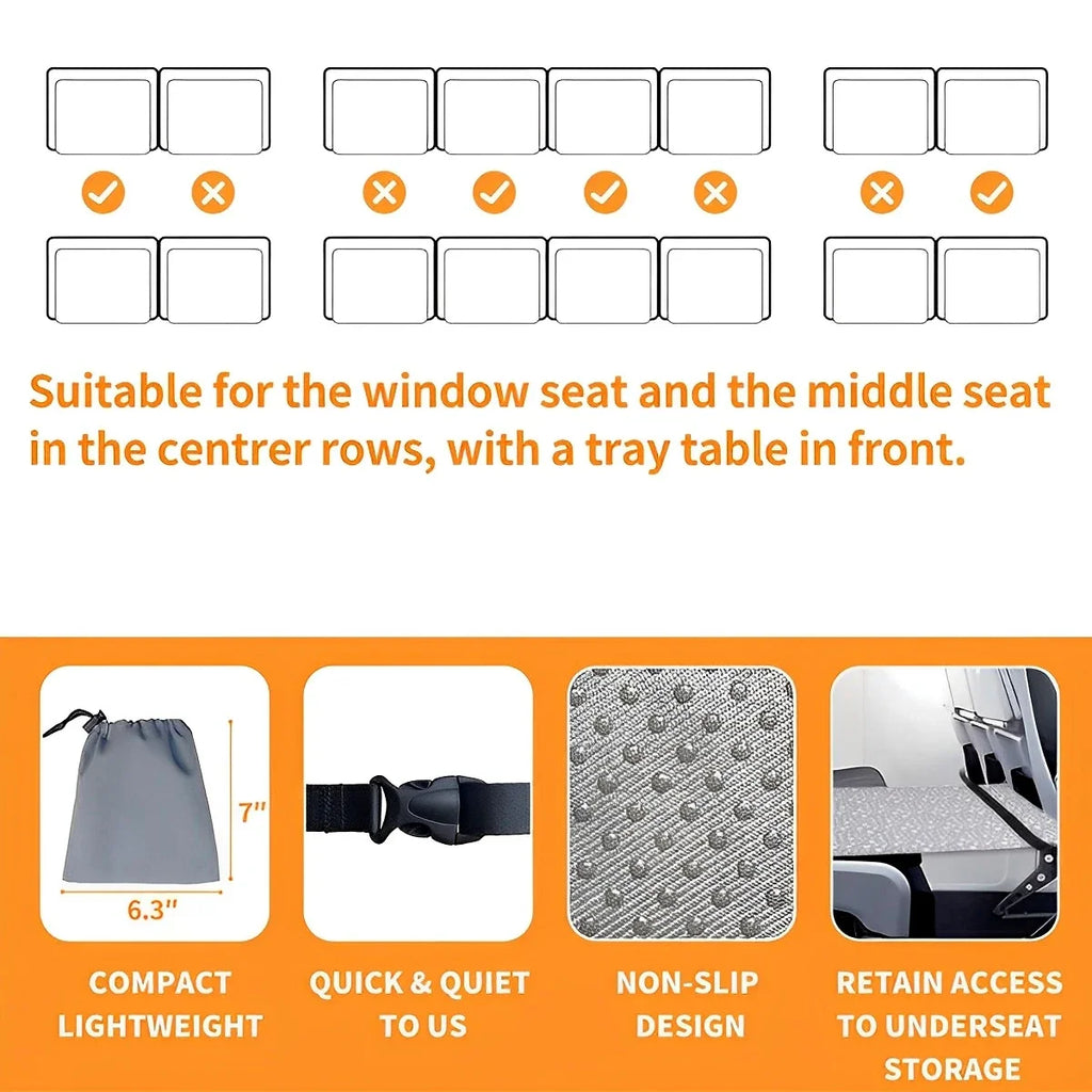 Toddler Airplane Bed & Footrest Hammock | Portable Travel Seat