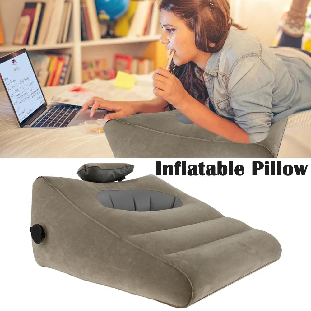 Portable Inflatable Wedge Pillow – Lumbar, Leg & Travel