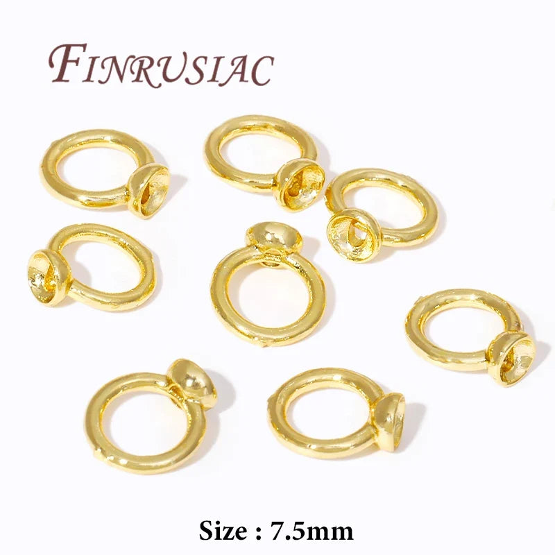 18K Gold Plated Crimp Beads & Cover Findings | DIY Jewelry