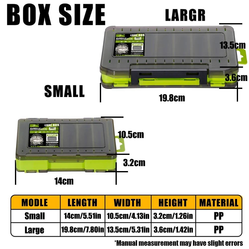 Double-Sided Fishing Tackle Box – Lure & Hook Organizer