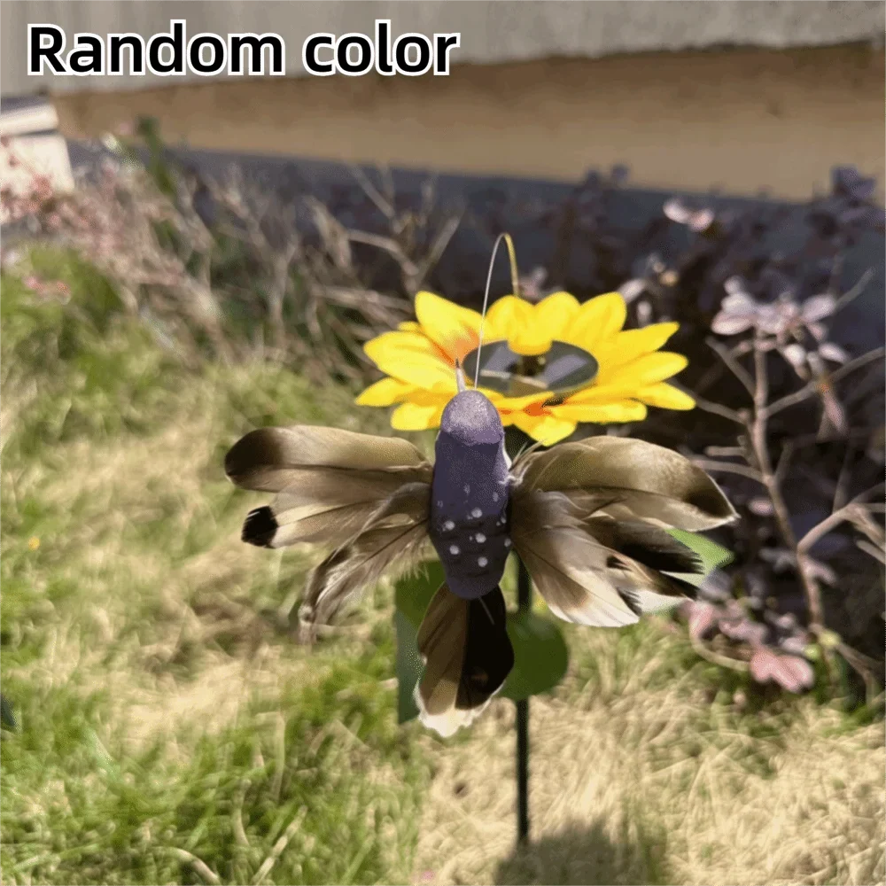 Solar Dancing Bird & Butterfly Garden Stake Ornament | Waterproof