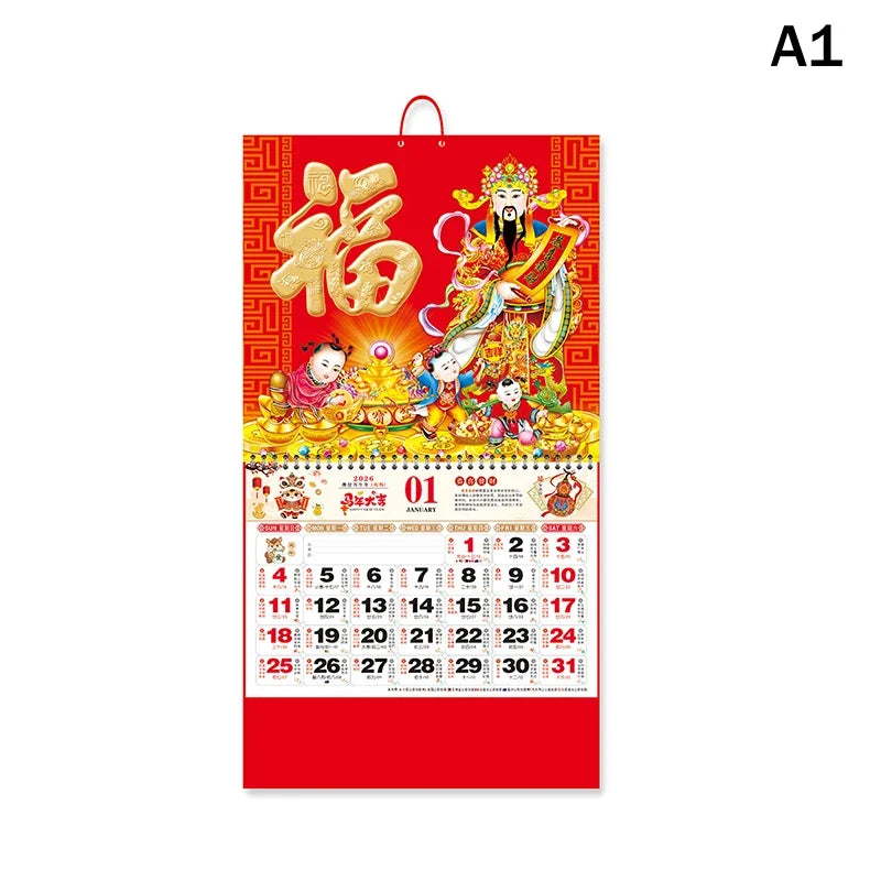 2026 Year of the Horse Chinese Lunar Tear-Off Wall Calendar