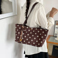 Nixie Polka Dot Shoulder Bag – Korean Style Women's Tote