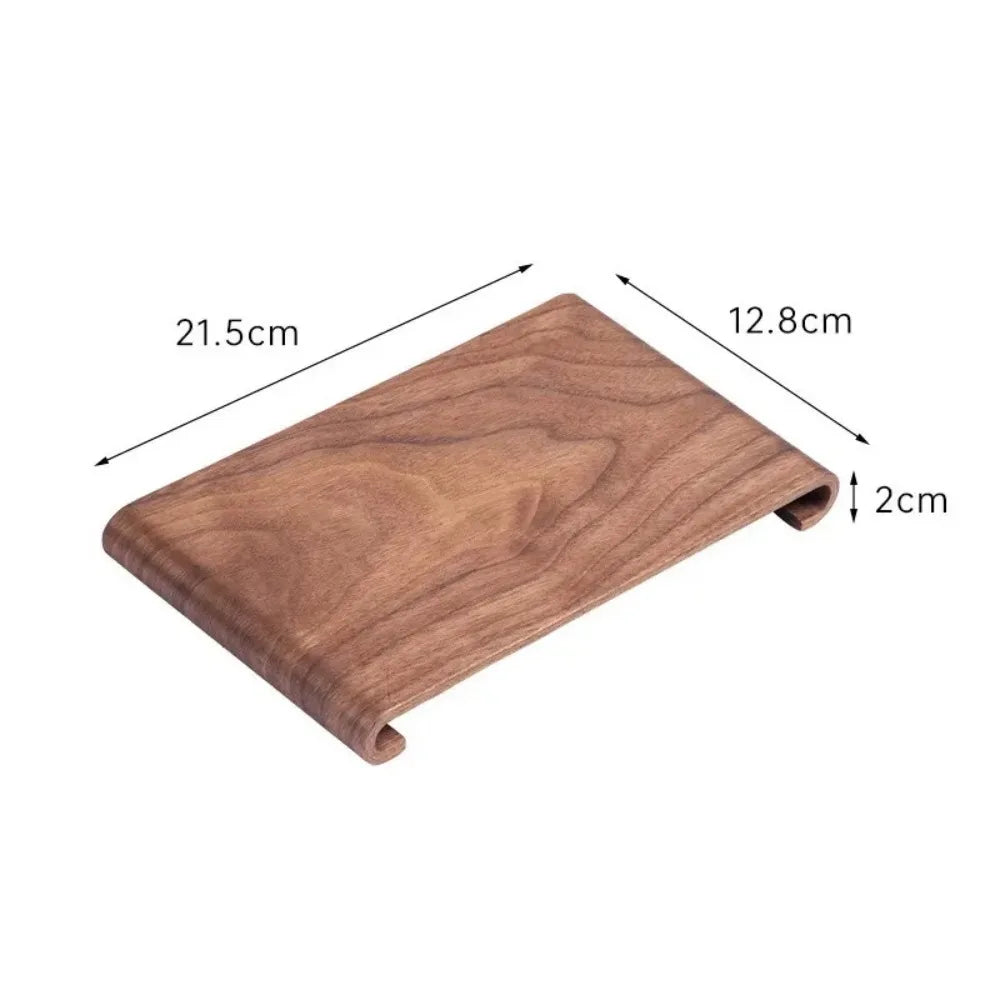 Wooden Coffee & Tea Serving Tray – Heat-Resistant Rectangle